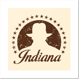 Indianamount light distressed Posters and Art